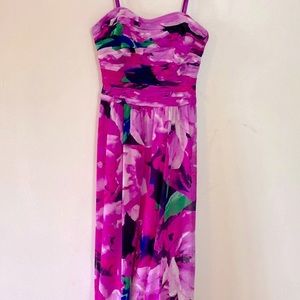 Ralph Lauren | Ralph Lauren gown | purple/multi color strapless gown 👗 EUC